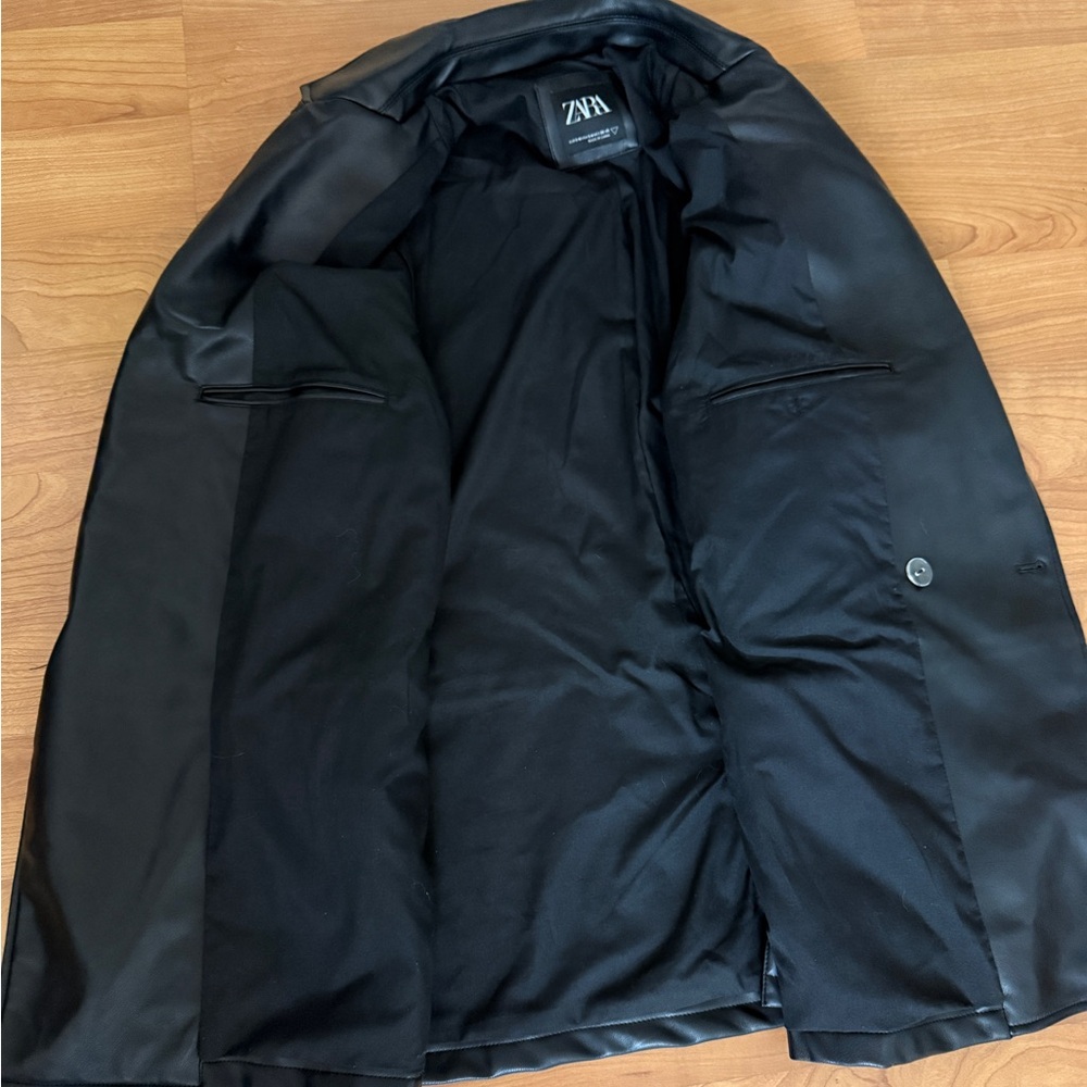 Zara Leather Blazer - Picture 4 of 5